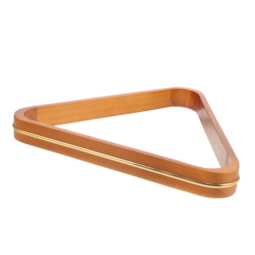 NULYLU Wooden Pool Ball Rack Triangle Billiards Holder Table Pool Ball Accessory Rack Billiards Storage