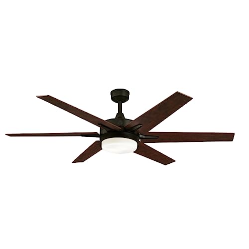 Image of Westinghouse 74002B00 Cayuga Smart Ceiling Fan, 60-Inch, Black Bronze