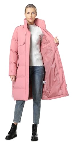 MOERDENG Women's Waterproof Long Winter Coat Warm Puffer Jacket Thickened Down Parka Maxi Coat3