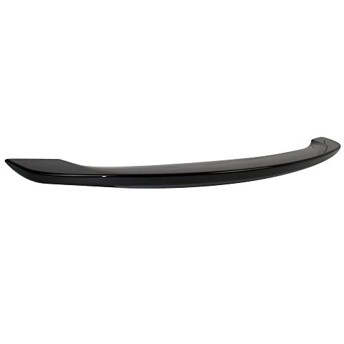 IKON MOTORSPORTS, Trunk Spoiler Compatible with 2014-2015 Camaro, Factory Style Low Blade Painted Black #WA8555 ABS Exterior Trunk Rear Wing Tail Roof Top Lid