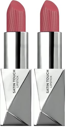 Yarı Mat Ruj, Uzun Süre Kalıcı Nemlendirici Pürüzsüz Etkili, Satin Touch Lipstick 822 Vivid Aurburn (2 paketi)