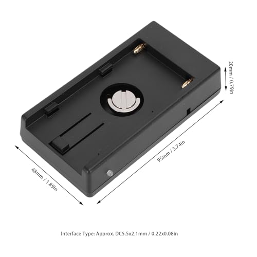 Placa adaptadora de batería para cámara de aleación de aluminio y ABS de alta resistencia 7