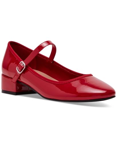 Madden Girl Womens Tutuu Block-Heel Mary Jane Flats, Red Patent, 11 - Main Image