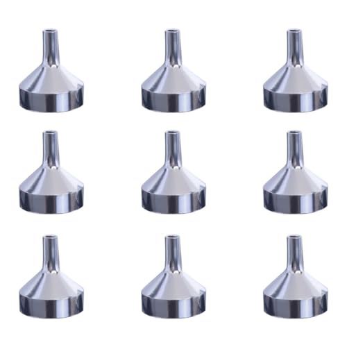 ERINGOGO Embudo Pequeño Multifunción de 9 Piezas para Transferencia de Líquidos Mini Embudo para Llenar Perfume Accesorios de Cocina y Laboratorio Adecuado para Cosméticos y Viajes