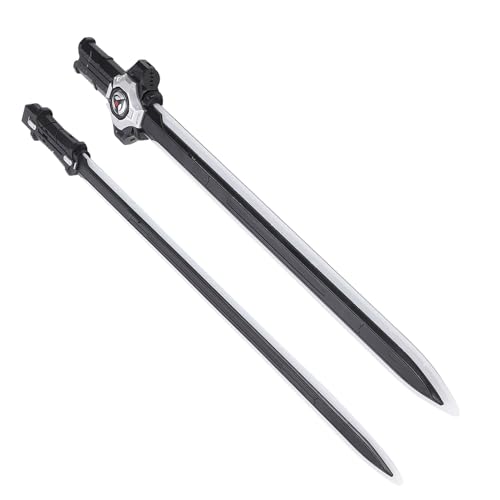 Halearo Light Up 2 in 1 Sword with Sound Effects, Double Vane/Wing Saber Toy for Role Playing Enthusiasts