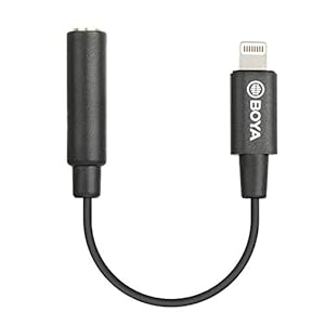 Bliksem naar 3,5 mm hoofdtelefoonaansluitadapter, BOYA MFi TRRS Vrouwelijke Lightning-naar-Audio-aansluiting Adapter…