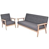 Cet ensemble de canapé très confortable, au design sobre, sera idéal pour bavarder, lire, regarder la télévision ou simplement vous détendre.