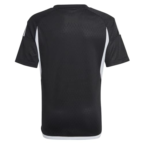 adidas Kids Boys Tiro23 Competition V Neck Short Sleeve Jersey Soccer Cleats Moisture Wicking - Black2