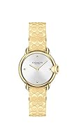 Coach Women's Arden Gold Steel Quartz Watch, 14503692, Silver White, 28 mm