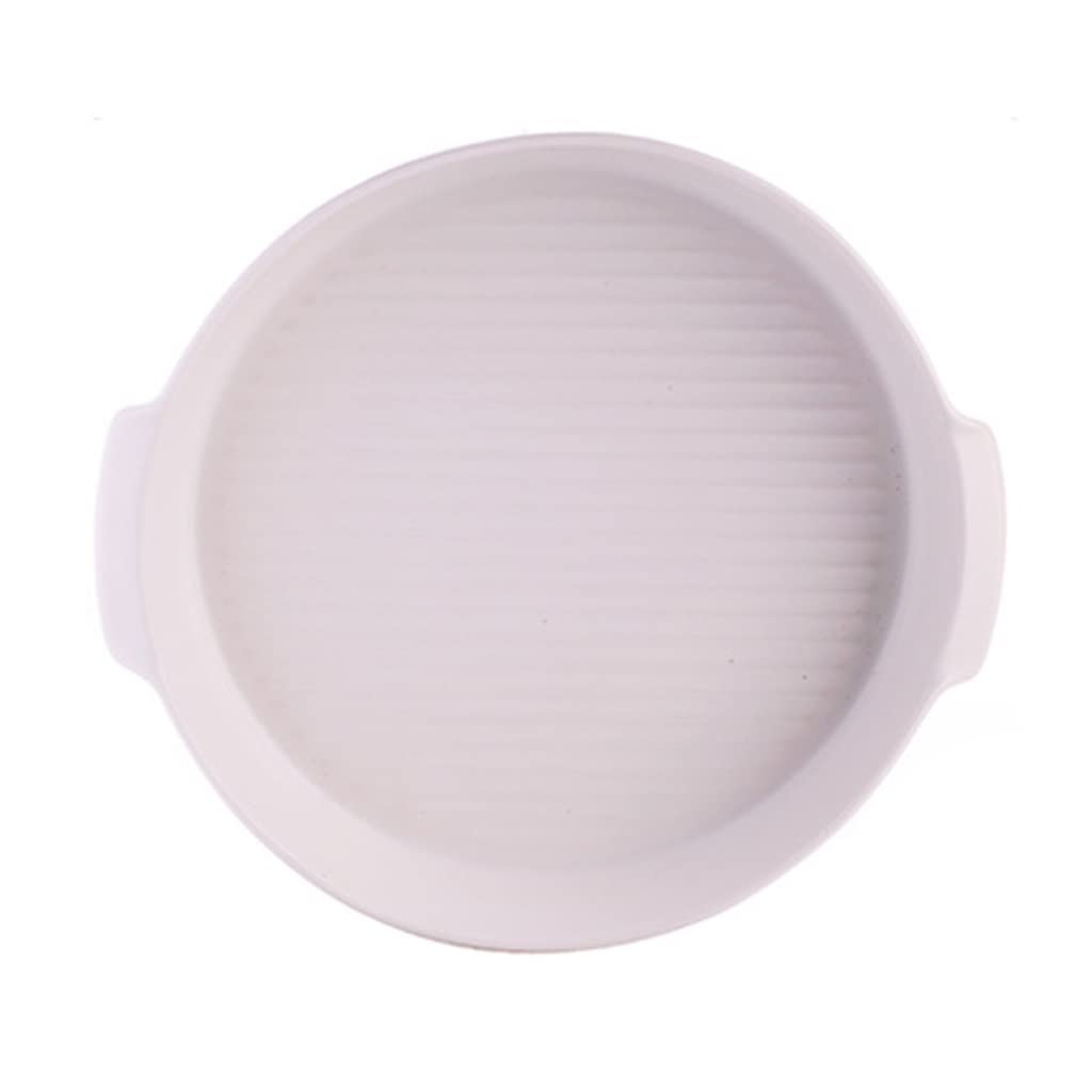 Ramequin Four Pizza Pan Céramique Pie Pan Oeuf Tart Pan Rond Pie Pan Cuisinière Panza Panza Panza Panque de Cuisson Four à Cuire au Four Plat à Four (Color : B, Size : 10inch)