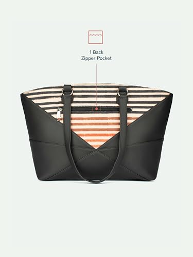 Image of ZOUK Rhea Kapoor Tote Bag - | Elegant Vegan Leather Tote for Women |