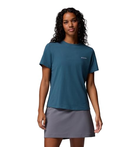 Columbia Sun Trek Damen Kurzarm II, Everblue, 3X – Ansicht 1