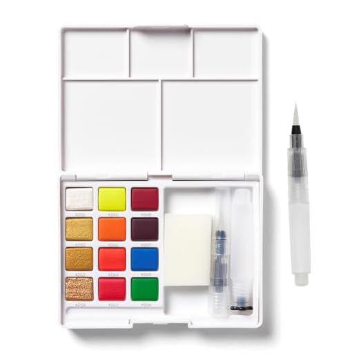 Sakura Koi Aquarel Box 12 Metallic Napjes