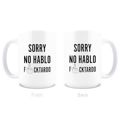 Hogg Sorry No Hablo Fuctardo Mug 15 oz Cerámica miniatura 2