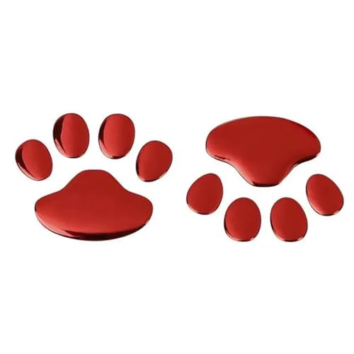 Autocollant 3D pour voiture rouge tuning sticker relief de tuning auto universel 2pcs