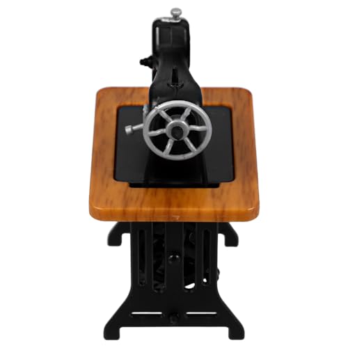 BESPORTBLE Miniatura Máquina Coser Vintage Decoración Realista para Casa Muñecas Juguete Coleccionables Réplica Auténtica