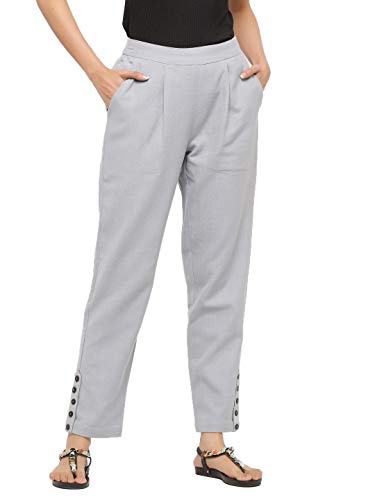 Image of Jaipur Kurti Women's Pleat-Front Regular Pants