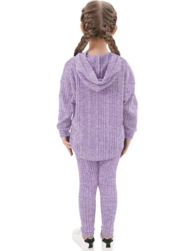 Image of LecGee Women Fall Casual Hoodie Set Long Sleeve Oversized Sweatshirt Elastic Waist Legging Pant 2 Piece Outfit Tracksuit