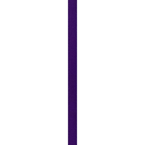 Image of Berwick 492970 3 /8 inch Wide Single Face Satin Ribbon, Regal Purple, 6 Yds