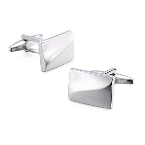 Fibra Novedad De Las Mancuernas Uniforme De Líneas Láser De Acero Inoxidable Diseño Gemelos Boda De Negocios Jewelley (Metal Color : 9)