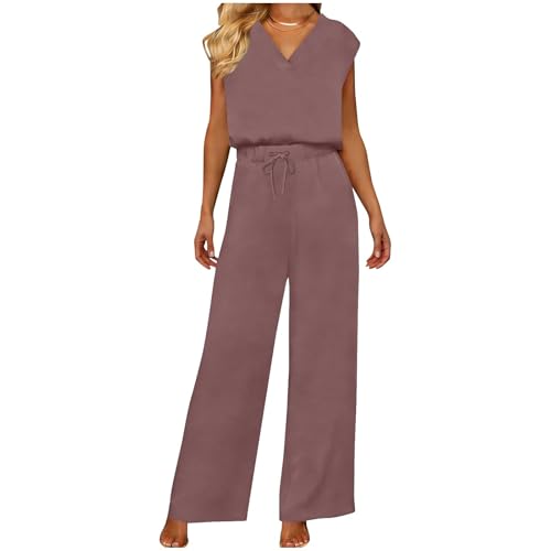 Survêtement surdimensionné à col en v femme ensemble rose chic à cordon