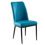 Design contemporain : ces chaises de salle à manger sans accoudoirs présentent un élégant dossier rayé vertical, fabriquées à partir de tissu en cuir de haute qualité. Avec des pieds en métal élégants, ils offrent une touche moderne à n'importe quelle salle à manger, cuisine ou salon. Idéal pour améliorer votre décoration d'intérieur tout en offrant confort et élégance dans n'importe quel espace.