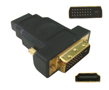 KALEA-INFORMATIQUE © - Adaptateur pour données Video HDMI 19 Femelle vers DVI 24+1 Male (DVI-D)