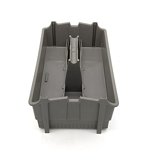 Plano Molding 311-007 14" Tote, Graphite Gray and Iron Yellow