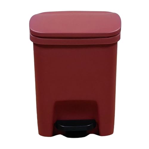 Bote de basura con tapa - Bote de basura con pedal | Protección contra olores del contenedor de basura, bote de basura delgado, bote de basura con pedal, bote de basura de cocina, bote de basura recta