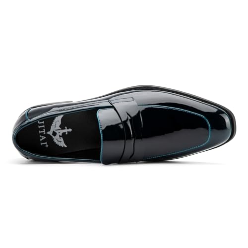 Image of JITAI Mens Velvet Loafers Dress Shoes Loafers for Men Tuxedo Suit Shoes