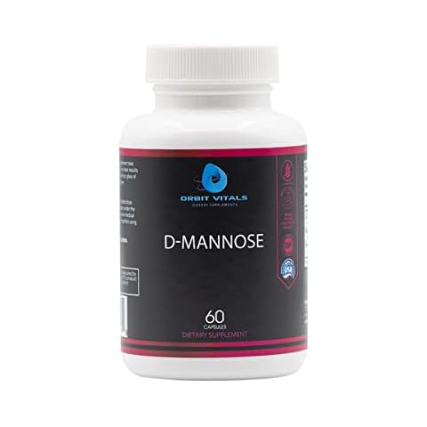 Orbit Vitals D-Mannose with Cranberry, Dandelion & Hibiscus Extract - Aids in Bladder, Urinary Tract Support, Flush Impurities - Ultra Absorption Gluten Free & Non GMO | 60 Capsules Cover