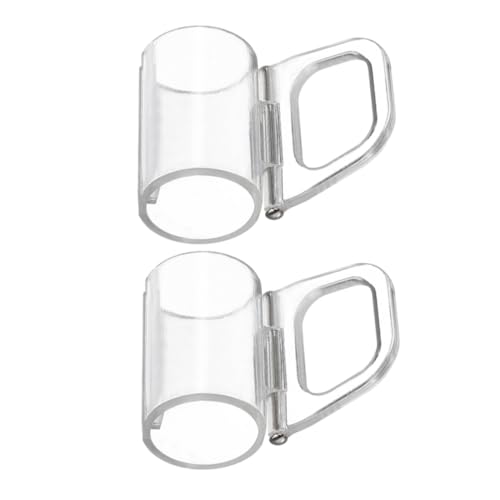 ORFOFE 2 Piezas Unidades Pinzas para Estores Enrollables Abrazaderas Transparentes sin Cuerda para Ventanas Agarre Firme Accesorios para Cortinas