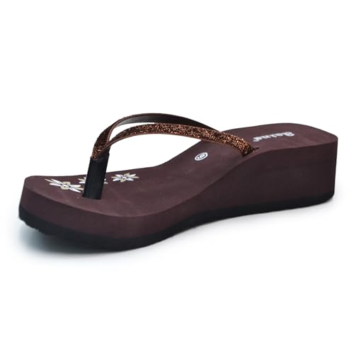 Image of Aaina Women's Brown Eva Heel Noora-01