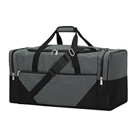 LONALIA 54L Reisetasche Groß Herren - Weekender Travel Bag Sporttasche für Urlaub Reisen Übernachtung Sauna (Grau)