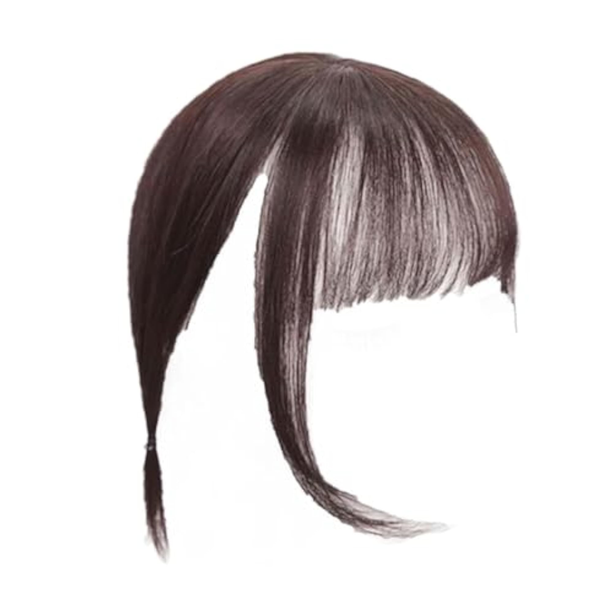 Light Brown Clip-In Fringe Bangs Hair Extension for Daily Use