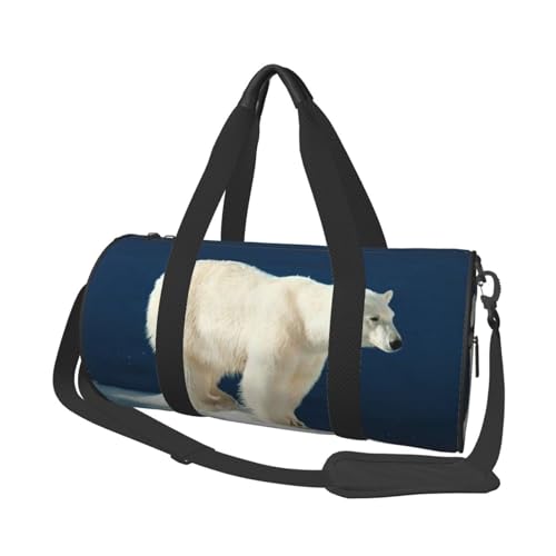 Sac de sport ours polaire grand volume avec bandoulière réglable