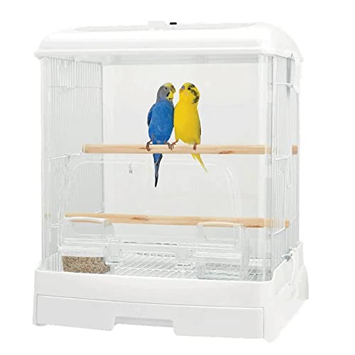 鳥のケージアクリルバードケージ透明なポータブル鳥のキャリア取り外し可能なシャーシ鳥かごの鳥かごの繁殖装飾品の鳥かご、小規模