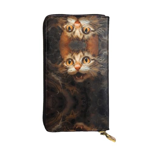 Portefeuille de voyage long imprimé chat aquarelle une idée cadeau