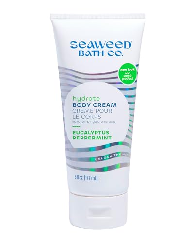 Seaweed Bath Co. Hydrate Body Cream - Eucalyptus Peppermint - Hydrating Scented...