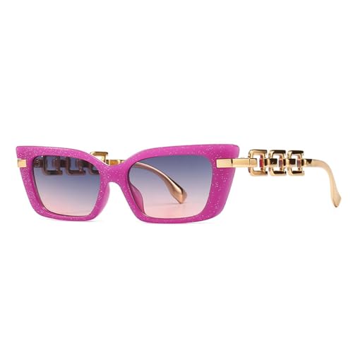 Lunettes de soleil oeil de chat femme et homme tendances vintage nuances roses bleues