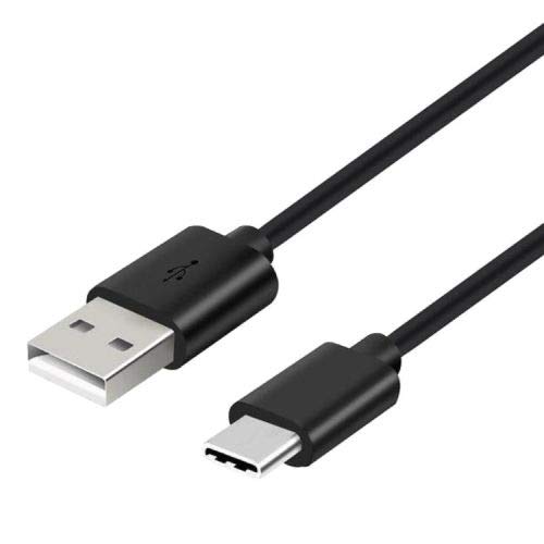 Cable USB a USB Type-C (conector reversible), 1,2 m, cable para transferencia de datos y carga de dispositivos compatibles, sin paquete de ahorro, compatibilidad universal, color negro Cover