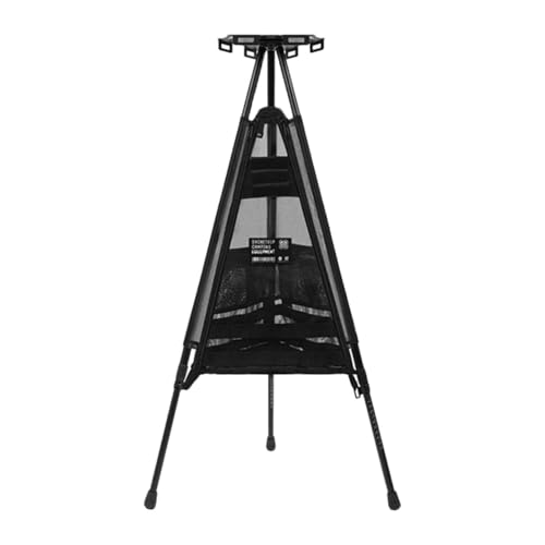 Lljsszr Camping Table Small Adjustable Height Beach Table for BBQ Travel Yard Backpacking, with Mesh Bag