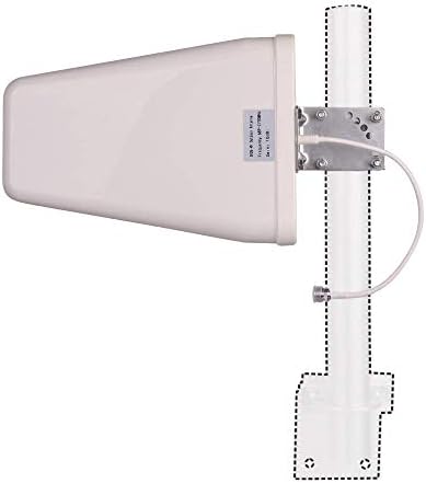 10 dBi Wideband Directional Antenna High Gain Log Periodic Antennas 50 Ohm 3G/4G/LTE/Wi-Fi Universal Fixed Mount Yagi Antenna (700-2700 MHz)