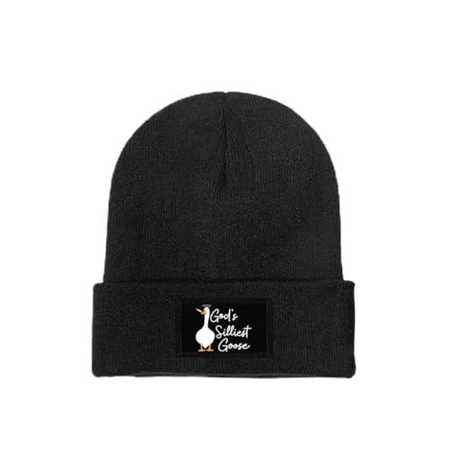 Funny Goose Hat Beanie Hat Gods Silliest Goose Hat Winter Warm Funny Goose Knitted Caps for Men Women