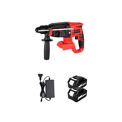 TEMSOOM 2000 W bürstenloser elektrischer Bohrhammer, wiederaufladbares, kabelloses Handwerkzeug mit 4 Funktionen…