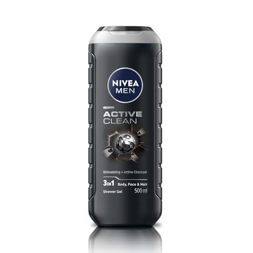NIVEA MEN Active Clean Shower Gel,500 ml (Pack of 1)