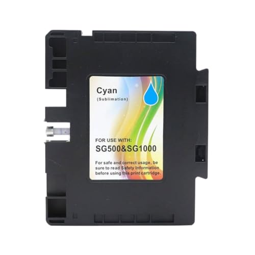 Cartouche d'encre de sublimation cyan pour imprimantes de sublimation SG500 SG1000