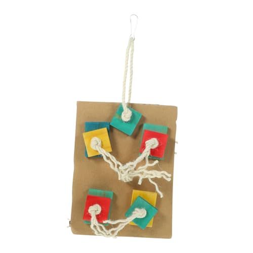 Parliky Funny Bird Chewing for Parrots Hanging Birdcage Plaything Shredding for Pet Birds and Mild Material for Budgies Lovebirds and Quakers