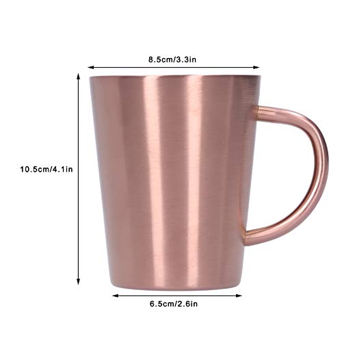 Taza de café, taza de cerveza de acero inoxidable 304 con empuñadura, vajilla de doble pared, taza de café al vacío de… - Imagen 3