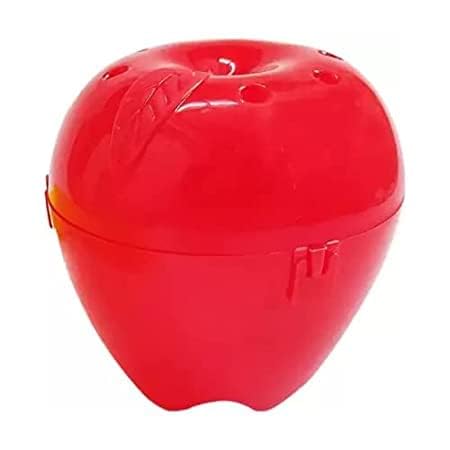Dainty Homes Apple Fruit Carry Case, Apple Fruit Storage Holder Cover, Apple Case for School Kids,Apple Box for Kids, Apple Keeper for School Kids, Office & Picnic (RED)| Pack of 1